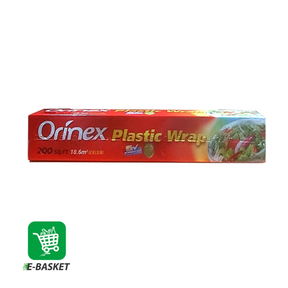 Orinex Plastic Wrap (200Sqft,18.6m2,62m x 30cm) X 12