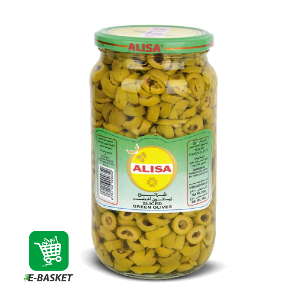 Alisa Sliced Green Olives 6 x 3.1 kg