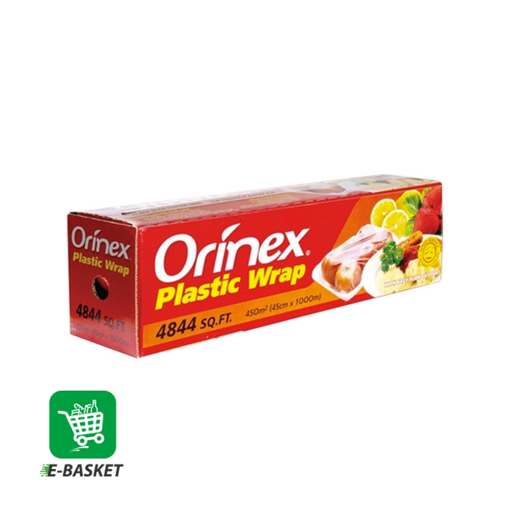 Orinex Plastic Wrap (4844sqft,450M2,45cm x 1000m) X 4