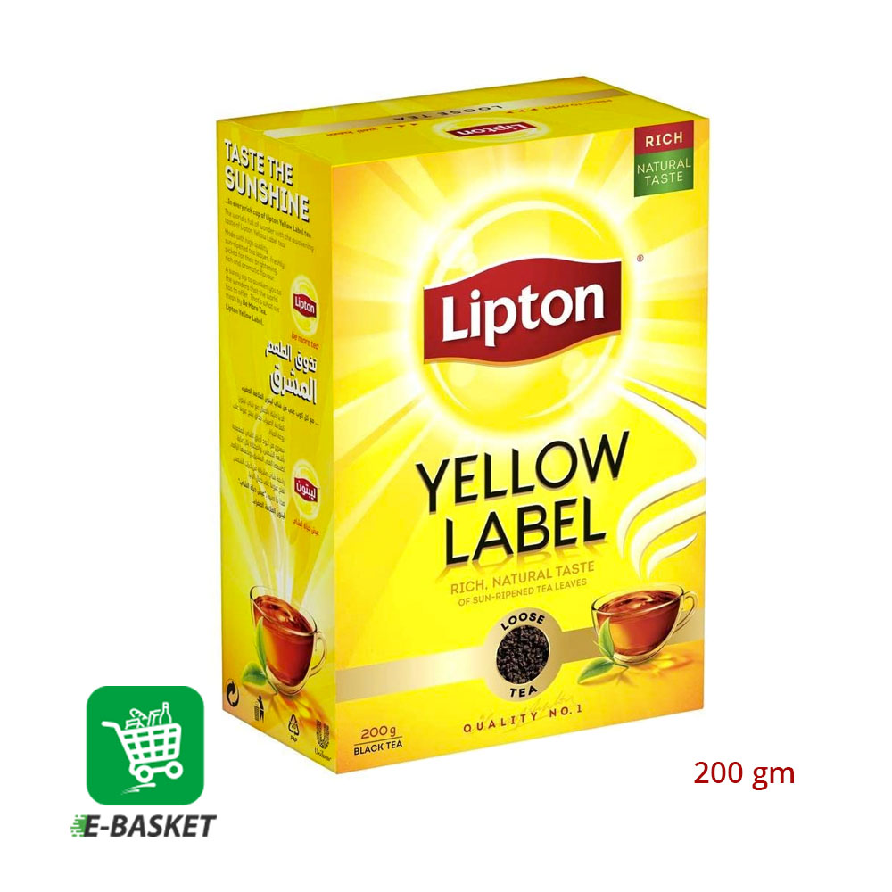 Lipton Yellow Label Black Tea 48 x 200 gm