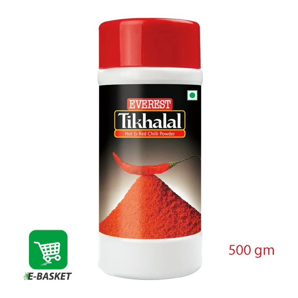 Everest Tikhalal Chilli Powder jar 24 x 500gms