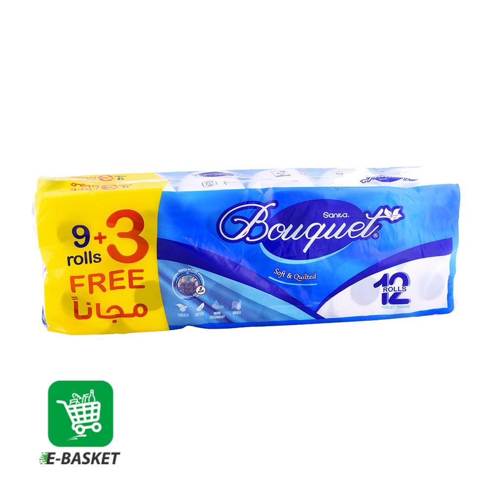 Sanita Bouquet Toilet Tissue 6 x 12 Rolls