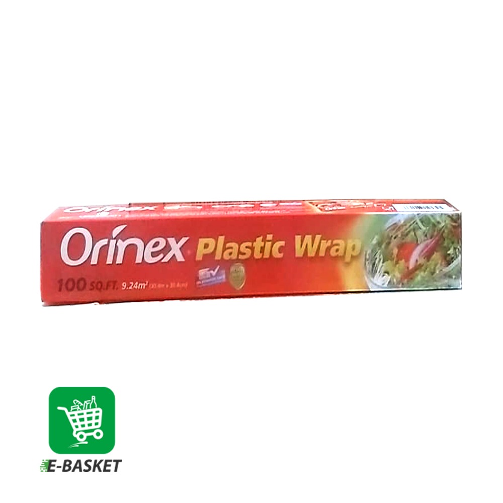 Orinex Plastic Wrap (100sqft,9.24m2,30.4m x 30.4cm) X 12
