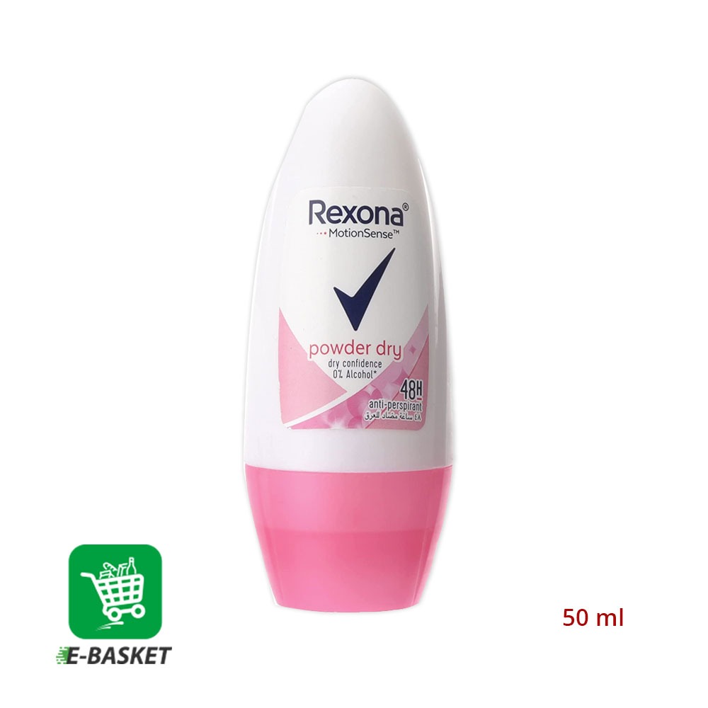 Rexona Dry Deodorant For Women Powder Roll On 12 x 50 ml