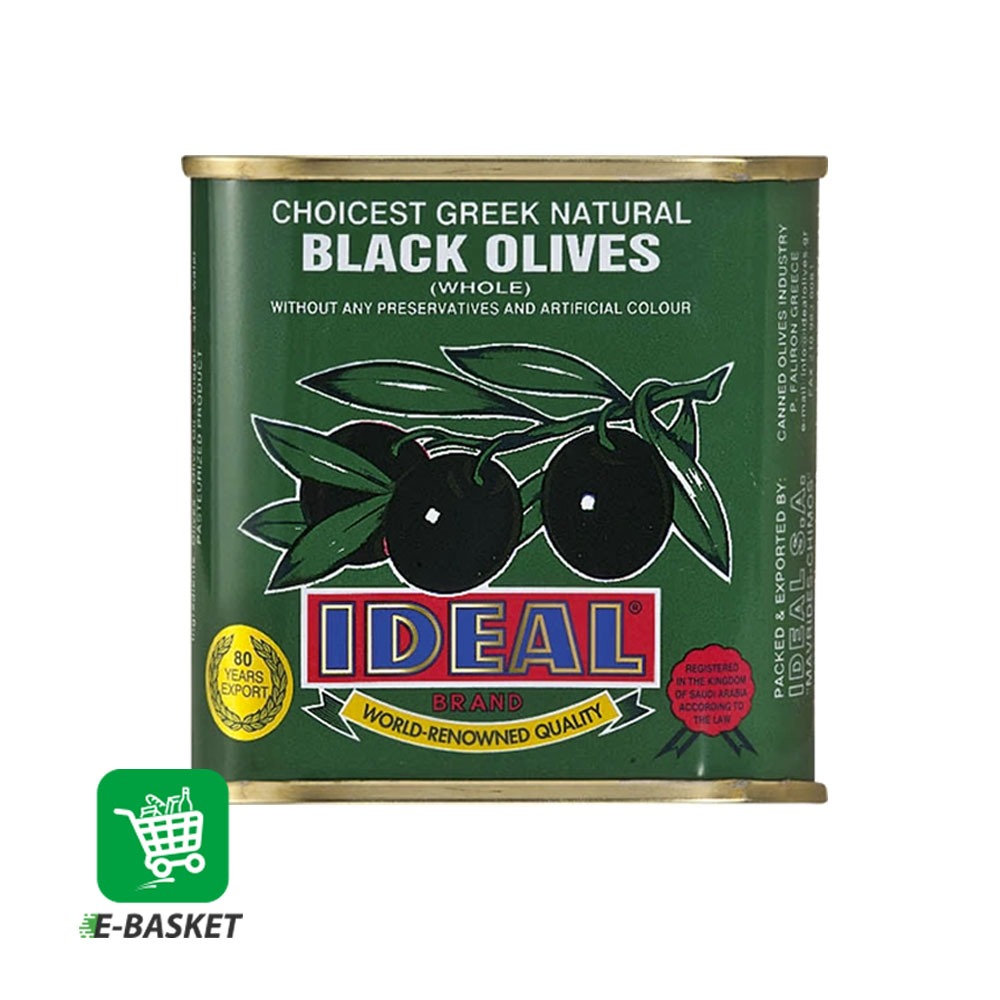 Ideal Black Olives 24 x 250 gm