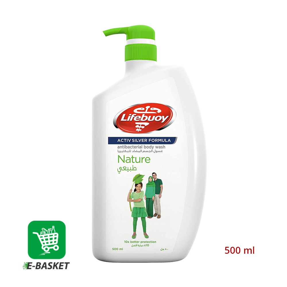 Lifebuoy Nature Antibacterial Bodywash 12 x 500 ml