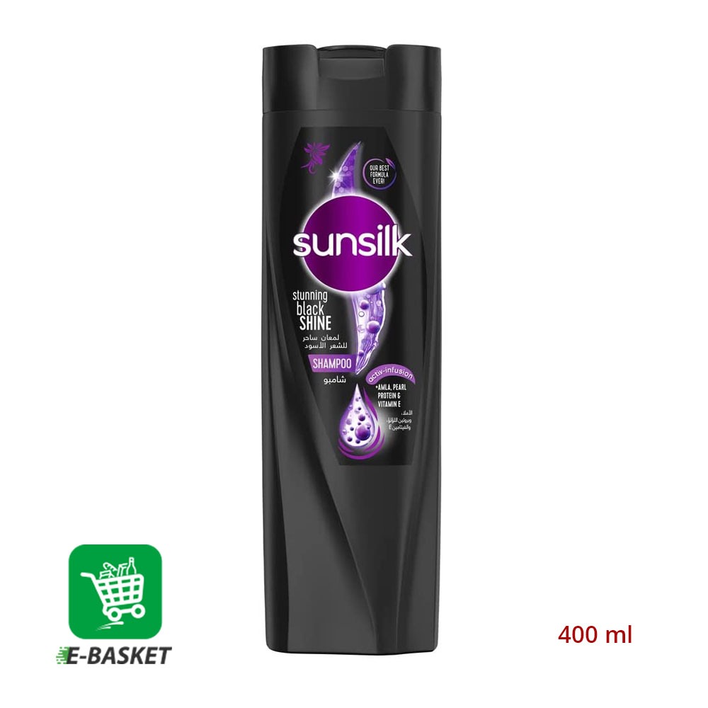 Sunsilk Stunning Black Shine shampoo 12 x 400 ml