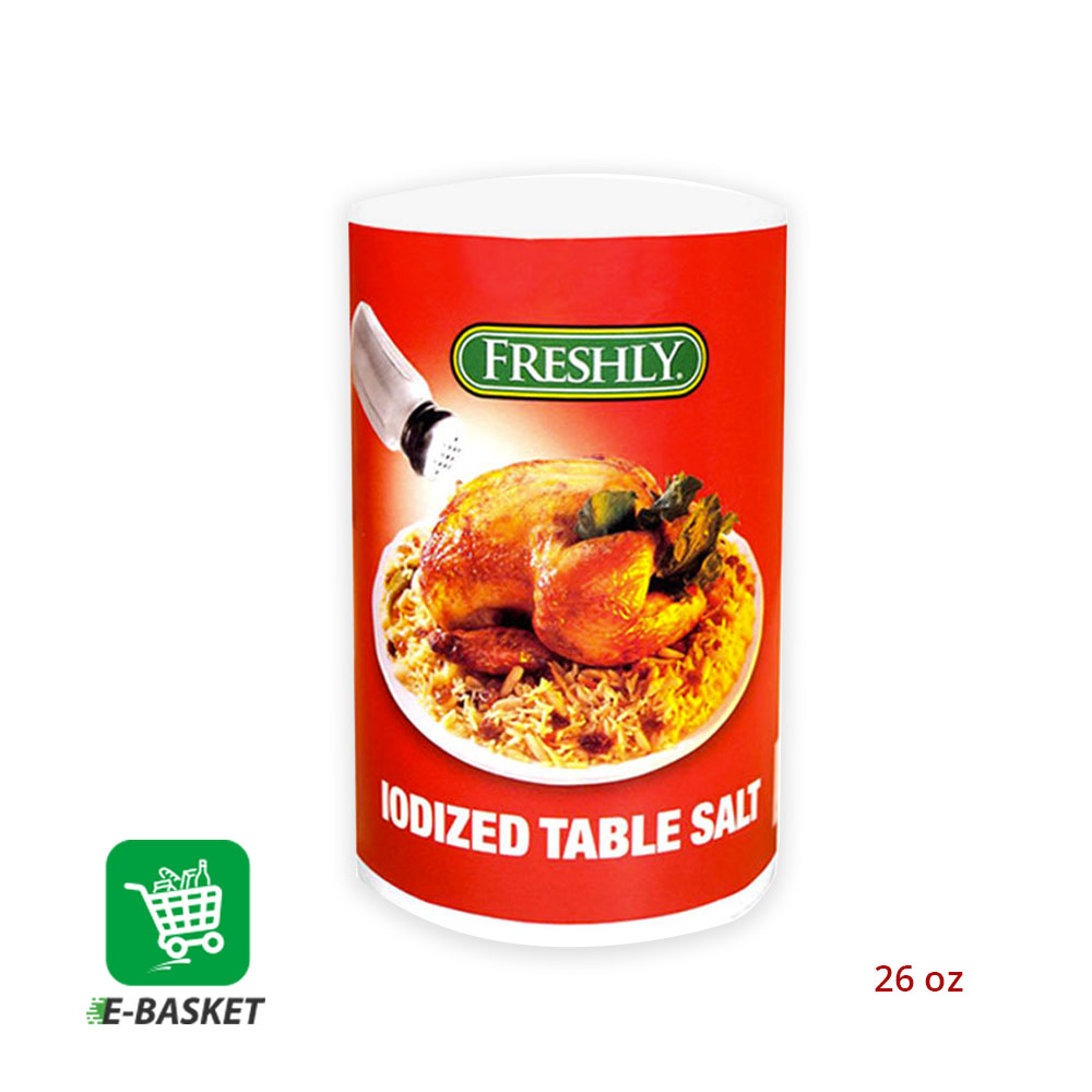 Freshly Iodized Table Salt 24 x 26 oz
