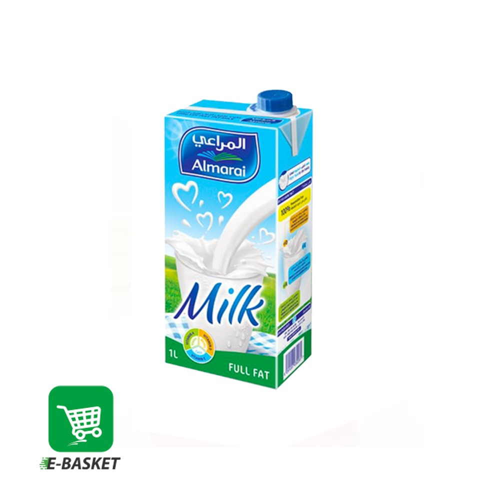 Almarai long life  full fat milk 12 x 1L