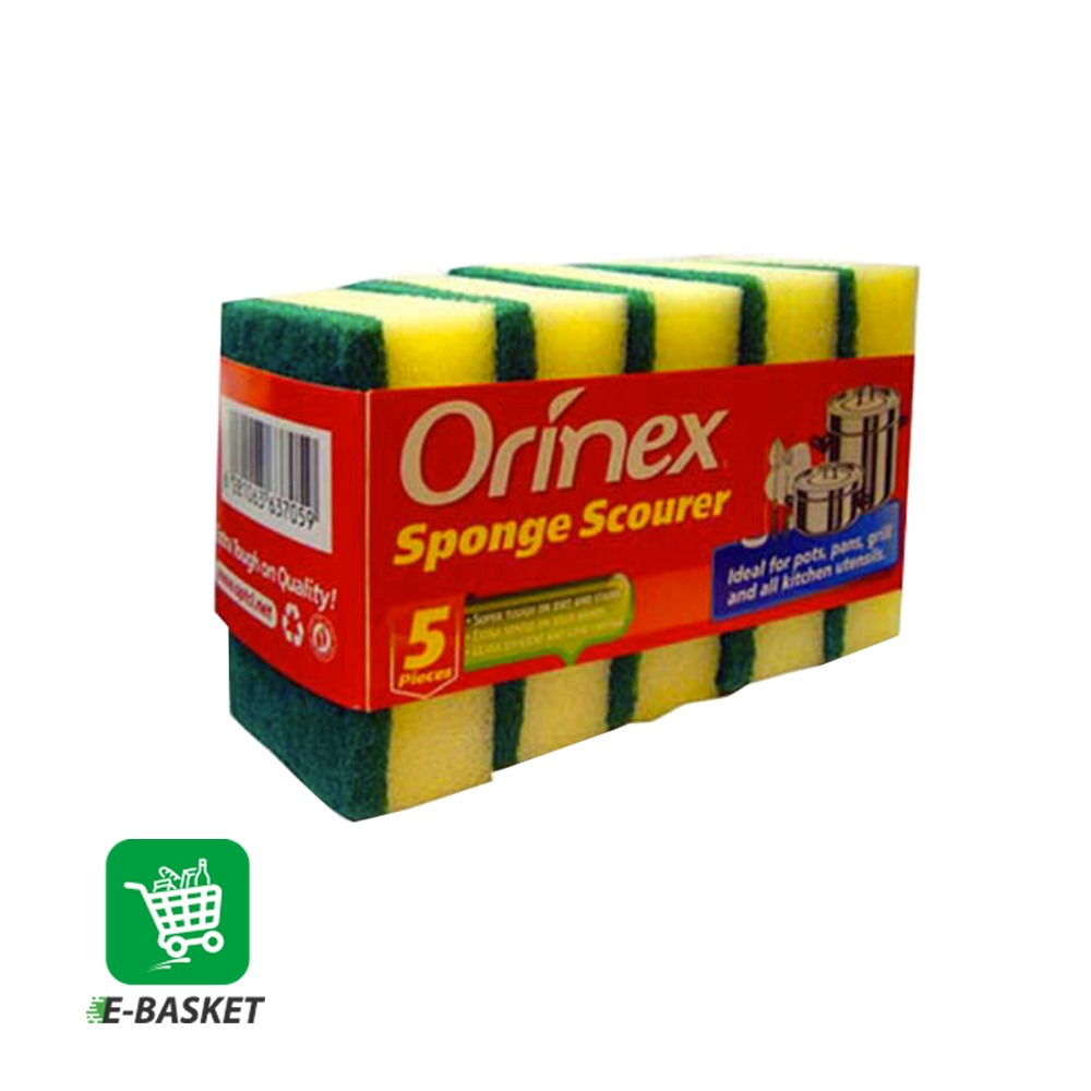 Orinex Sponge Scourer (5pcs x1pck) X 24